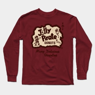 Vintage Jolly Pirate Donuts Long Sleeve T-Shirt